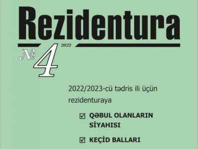 DİM“Rezidentura” xüsusi buraxılışının 4-cü nömrəsini nəşr edib