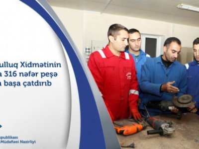 316 nəfər peşə təlimini bitirib
