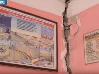 Prezident məktəbin vəziyyətini TV-dəki  bu reportajdan öyrəndi - Video