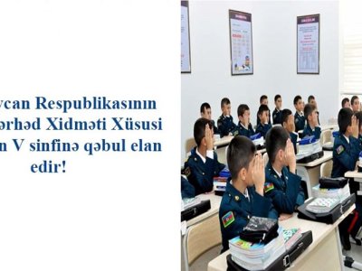Dövlət Sərhəd Xidmətinin Xüsusi Məktəbinə məktəblilərin sənəd qəbuluna başlanılıb.