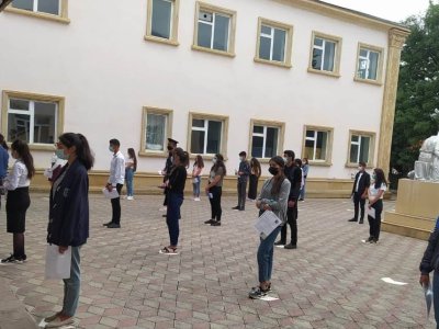 Polis imtahanlarda gücləndirilmiş iş rejimində xidmət aparıb (FOTO)