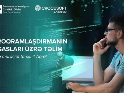 “Proqramlaşdırmanın əsasları” təliminə müraciətlər qəbul olunur    