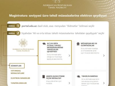 Magistratura üzrə II turda uğur qazananların elektron qeydiyyatı başa çatır