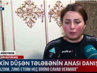 Dağıntılar altında qalan azərbaycanlı tələbənin anası danışdı - Video