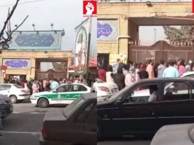 Tehranda şagirdlərin zəhərlənməsinə görə aksiya keçirilib