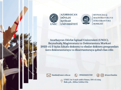 UNEC doktorantura və dissertanturaya qəbul elan edir
