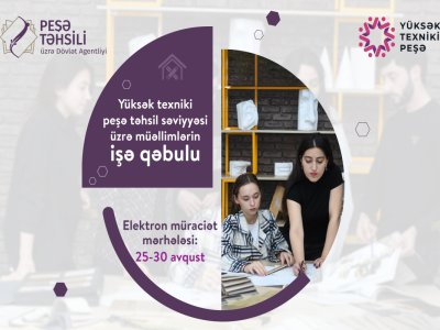 Peşə məktəblərinə işə qəbul müsabiqəsinə başlanılır