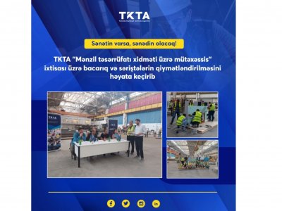 Peşə ixtisası üzrə bacarıq və səriştələr qiymətləndirilib