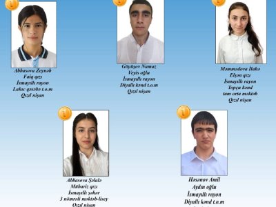 Bu bölgə üzrə 5 məzun qızıl nişana layiq GÖRÜLÜB