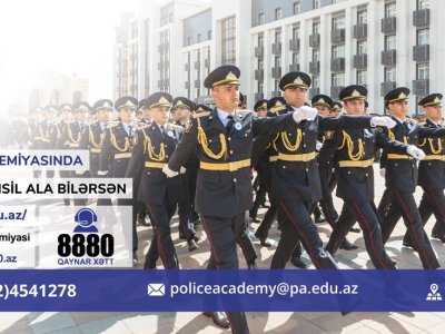 Polis Akademiyasına kursantların qəbulu prosesi gələn həftə başlayır.