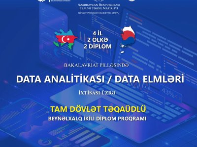 BMU-da “Data analitikası” ixtisası üzrə 4 ilə 2 diplom