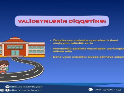NİİM yeni tədris ili ilə bağlı sürücülərə müraciət edib