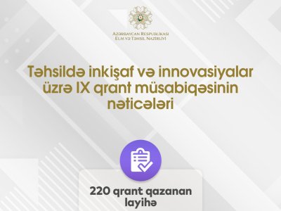 Gəncə-Daşkəsən regionu üzrə 16 layihə Qrant müsabiqəsinin qalibi olub