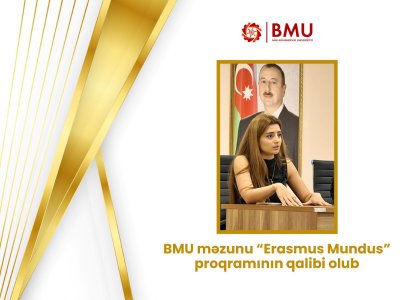 BMU məzunu nüfuzlu beynəlxalq proqramın qalibi olub