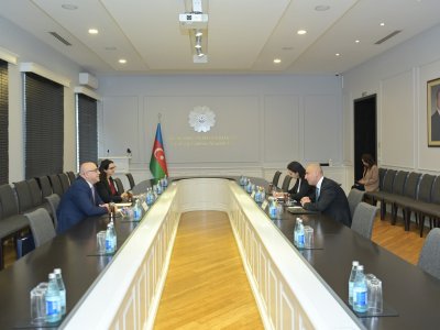 Emin Əmrullayev Fələstinin Azərbaycandakı səfiri ilə görüşüb