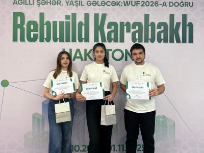 BMU tələbələri “Rebuild Karabakh” hakatonunda qalib olublar