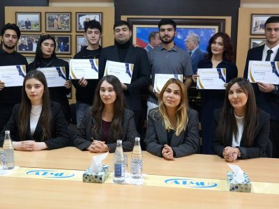 ATMU-nun "Brend tələbə"ləri mükafatlandırılıb - FOTOLAR