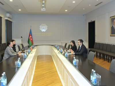 Nazir müavini Qırğız Respublikasının təhsil nazirinin müavini ilə görüşüb