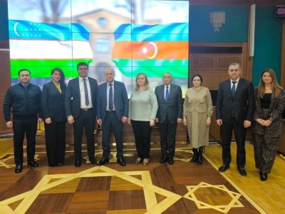 UNEC nümayəndə heyəti Özbəkistan Bank-Maliyyə Akademiyası ilə əməkdaşlıq üçün bir arada