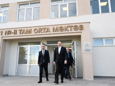 Kərkicahan qəsəbəsində məktəb&nbsp;istifadəyə verilib