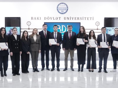 BDU-nun "Brend tələbə"ləri mükafatlandırılıb - FOTOLAR