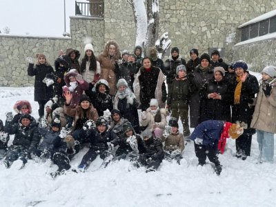 Kəlbəcərdə uşaqların qar sevinci &ndash;&nbsp;FOTOLAR