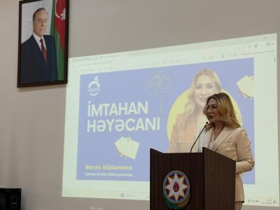 &ldquo;İmtahan həyəcanı&rdquo; mövzusunda təlim keçirilib
