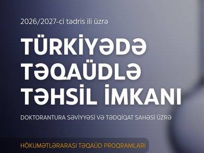 Türkiyədə doktorantura və tədqiqat sahəsi üzrə təhsil imkanı