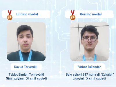 Məktəblilərimiz beynəlxalq olimpiadada uğurla çıxış ediblər