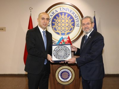 Emin Əmrullayev Türkiyənin Ali Təhsil Şurasının sədri ilə görüşüb