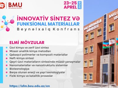 BMU beynəlxalq elmi konfransa tezislərin qəbulunu davam etdirir