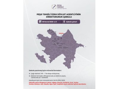 Agentlik sədri Qəbələdə vətəndaşların müraciətlərini dinləyəcək