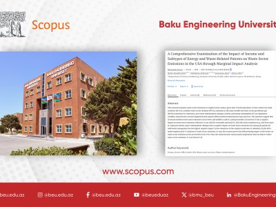 BMU əməkdaşının məqaləsi Q1 kateqoriyalı beynəlxalq elmi jurnalda dərc olunub