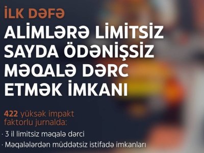 Nazirlik və Cambridge əməkdaşlığı elmi nəşrlərə çıxışı genişləndirir