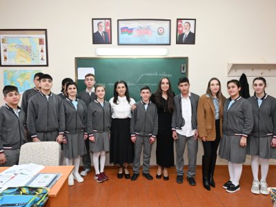 Leyla&nbsp;və Alena Əliyevalar&nbsp;Qubada internat məktəbi və STEAM mərkəzini ziyarət edib