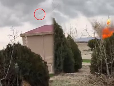 Dron məktəbin yaxınlığına belə düşüb&nbsp;- VİDEO