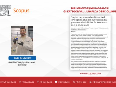 BMU əməkdaşının məqaləsi Q1 kateqoriyalı jurnalda dərc olunub