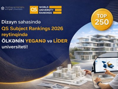 AzMİU dizayn təhsili üzrə dünyanın 250 ən yaxşı universitetindən biridir