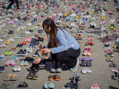 Amsterdamda həlak olan fələstinli uşaqlar yad edilib