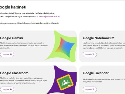 &ldquo;Google&rdquo; alətləri artıq &ldquo;Rəqəmsal məktəb&rdquo;də