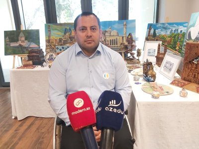 "Mərkəzimizin AzMİU-da&nbsp;ilk sərgisidir"