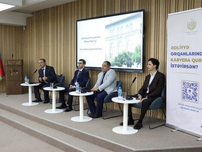 Ədliyyə Nazirliyi Azərbaycan Universitetində infosessiya keçirib