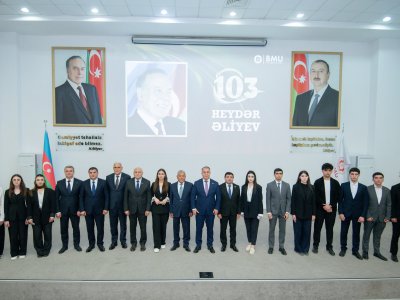 BMU-da Ulu öndər Heydər Əliyevin 103-cü ildönümü qeyd edilib