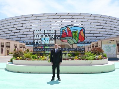 Prezident Bakı Olimpiya Stadionunda WUF13 ilə bağlı görülən işlərlə tanış olub