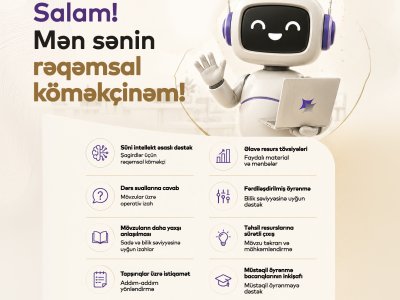 Şagirdlər üçün rəqəmsal tədris köməkçisi istifadəyə verilib