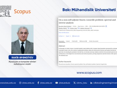 BMU aliminin məqaləsi Q1 kateqoriyalı beynəlxalq jurnalda