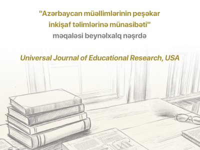 ARTİ əməkdaşlarının məqaləsi beynəlxalq jurnalda dərc olunub
