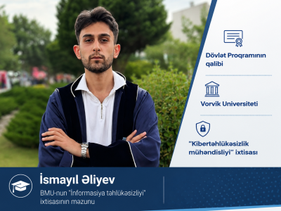 BMU məzunu Böyük Britaniyanın nüfuzlu universitetlərinə qəbul qazandı