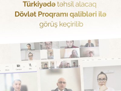 Türkiyədə təhsil alacaq tələbələrlə görüş keçirilib