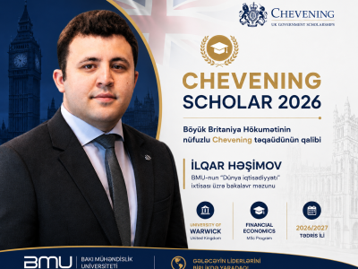 BMU məzunu dünyaca məşhur Chevening təqaüdünün qalibi olub